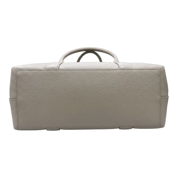 NWOT Cuyana Trapeze Top Handle Satchel Crossbody Strap Leather Stone Grey SAMPLE - Picture 7 of 14